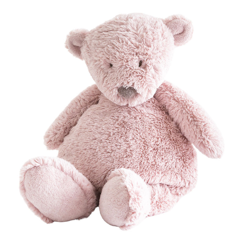  - noann lours - peluche xl rose 50 cm 